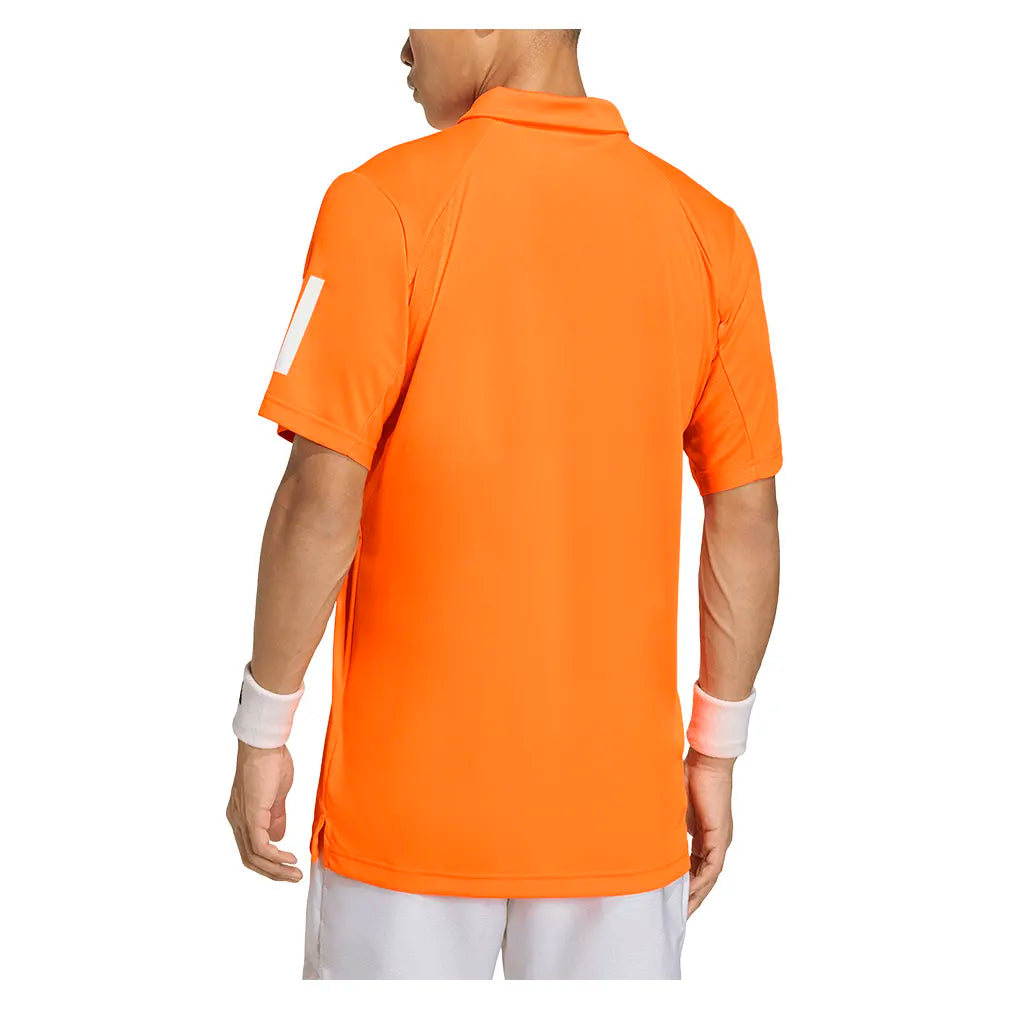 Men's Club 3 Stripe Tennis Polo Pure Orange
