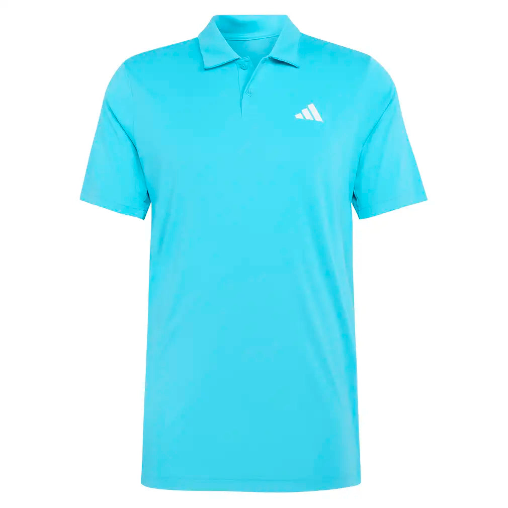 Men's Club Tennis Polo Signal Cyan-Apparel-Adidas-KB9712-S26-1-Tennis Express