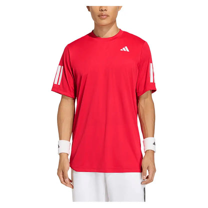 Men's Club 3 Stripe Tennis Tee Pure Ruby