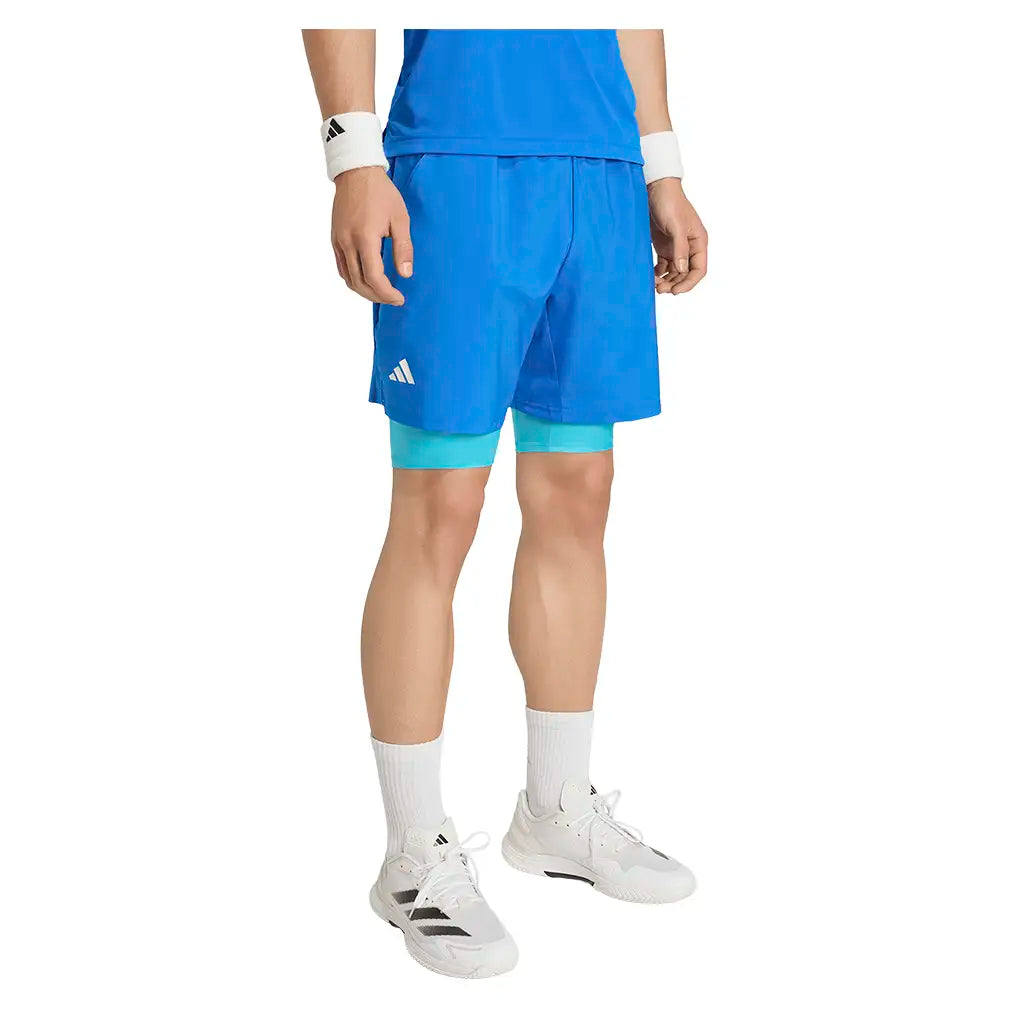 Men's Club 2IN1 7 Inch Tennis Short Glory Blue