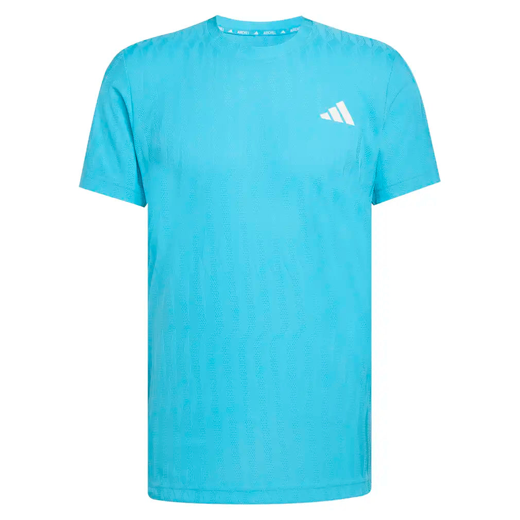 Men's Freelift Tennis Tee Signal Cyan-Apparel-Adidas-KC8613-S26-1-Tennis Express