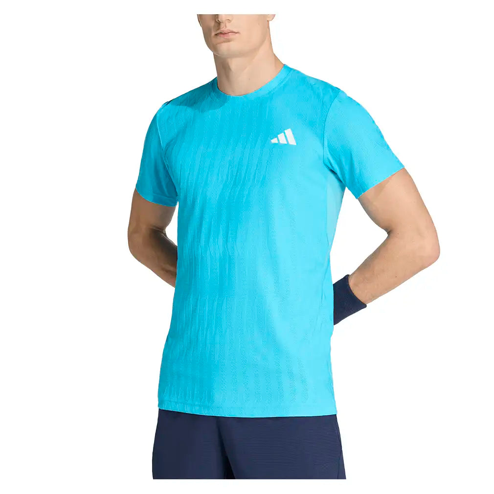 Men's Freelift Tennis Tee Signal Cyan