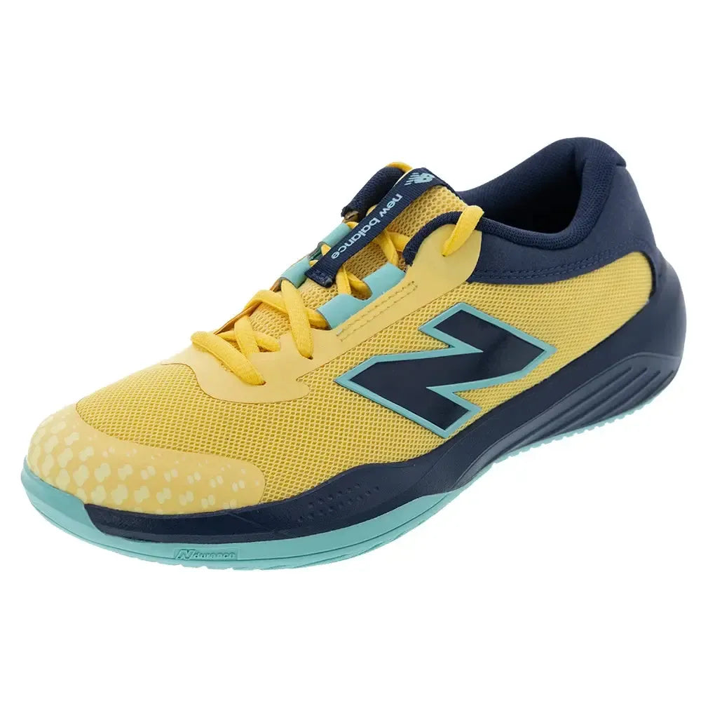 Juniors' 996v6 Tennis Shoes Clementine and Navy-Footwear-New Balance-KC996IW6-S25copy-Tennis Express