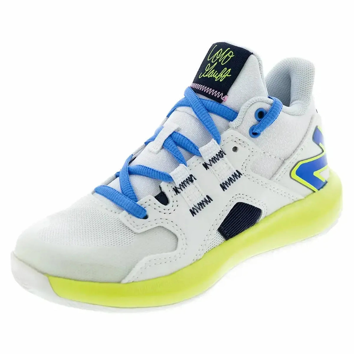 Juniors' Coco CG1 Tennis Shoes White and Hi-lite-Footwear-New Balance-KCCOCOWT-Bcopy-Tennis Express