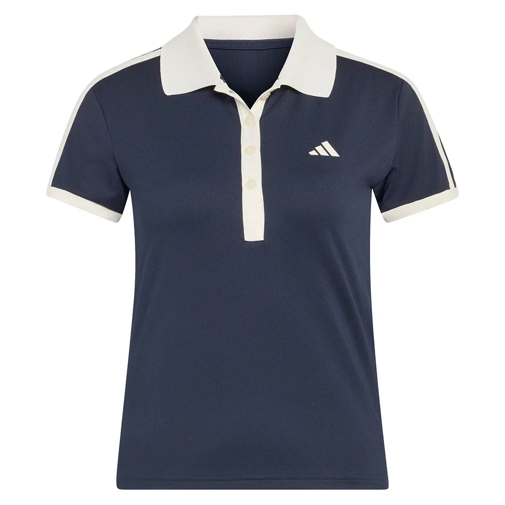 Women's Heritage Tennis Polo Legend Ink-Apparel-Adidas-KD7597_1-Tennis Express