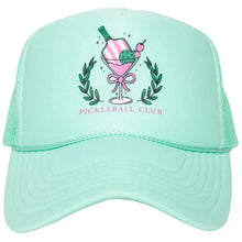 Pickleball Club Martini Foam Trucker Hat Seafoam-Apparel-Katydid-KDC-TCFM-1131-SFM-Tennis Express