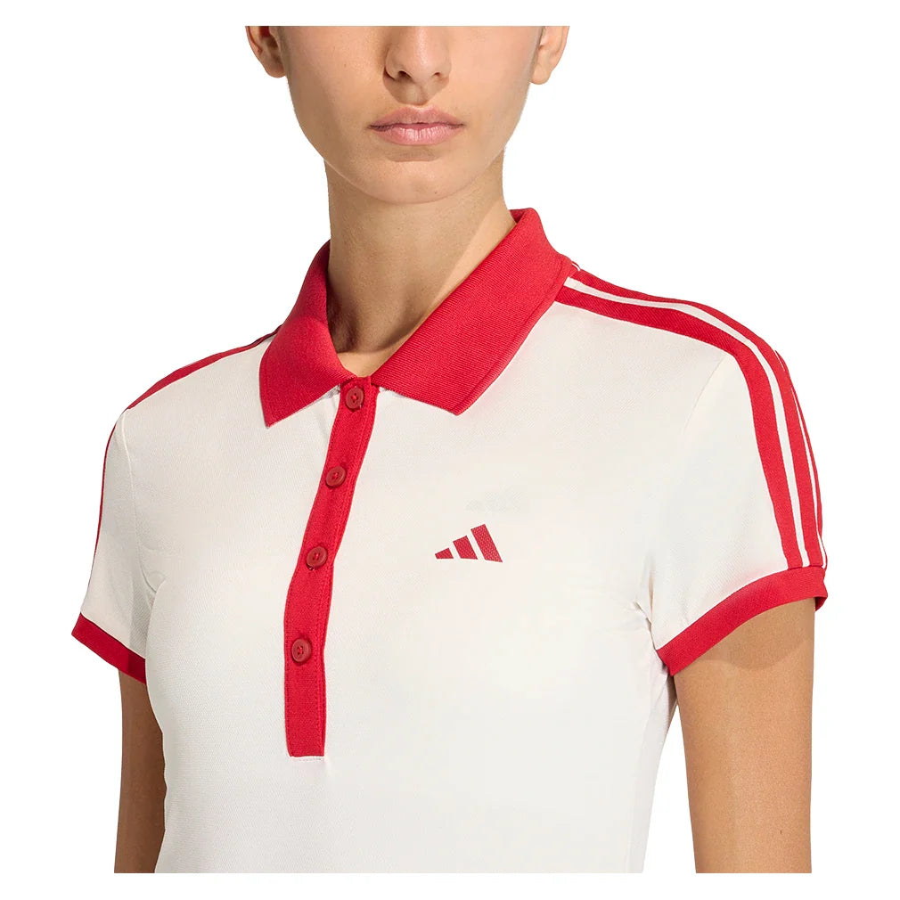Women's Heritage Tennis Polo Cwhite