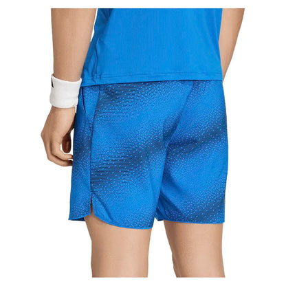 Men's Club 7 Inch Graphic Tennis Short Glory Blue