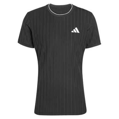Men's Melbourne Freelift Pro Tennis Tee Black-Apparel-Adidas-KG6053-S26-1-676249Tennis Express