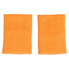 Tennis Wristbands L Pure Orange and White