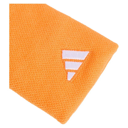 Tennis Wristbands L Pure Orange and White
