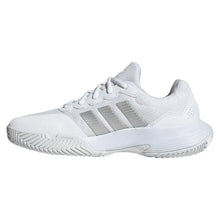 Women's GameCourt 2 Tennis Shoes Core White and Silver Metallic