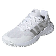 Women's GameCourt 2 Tennis Shoes Core White and Silver Metallic-Footwear-Adidas-KI0789-S26-Tennis Express