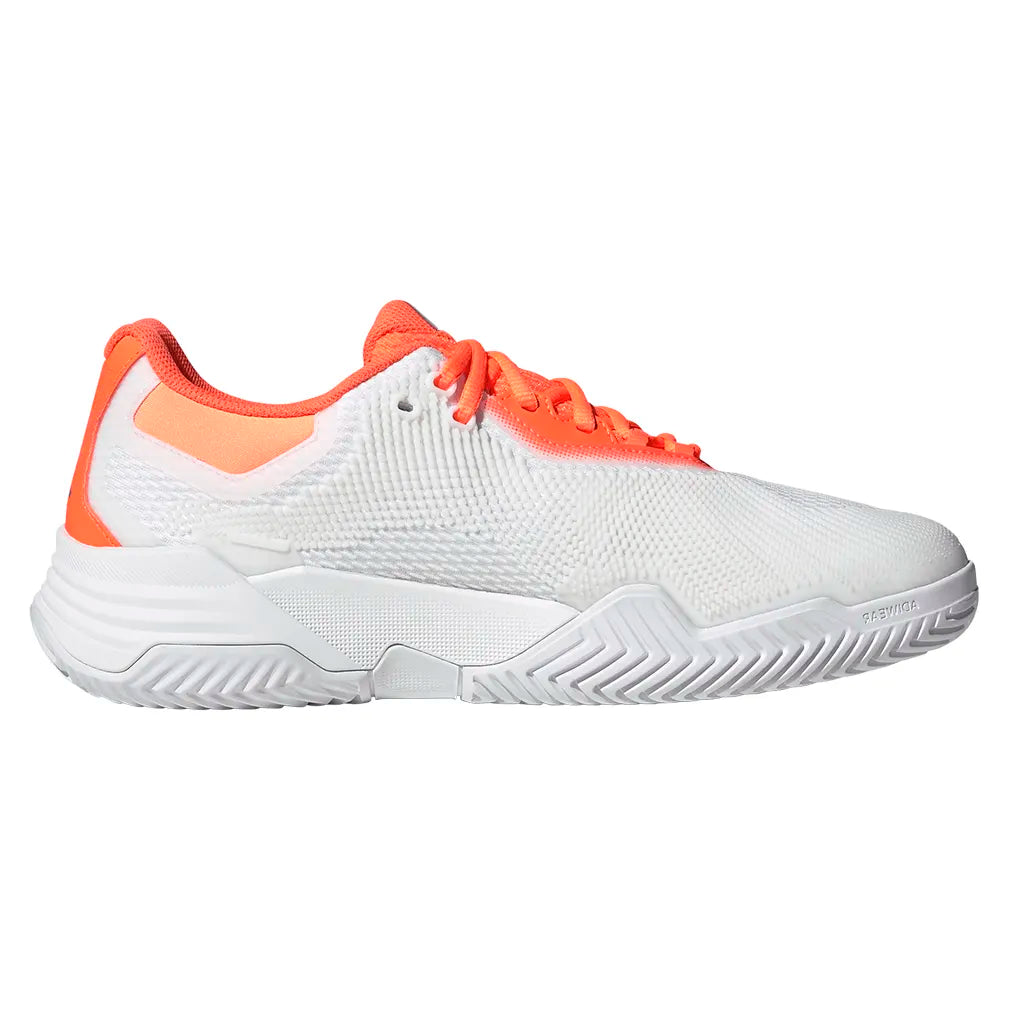 Men's Solematch Control 2 Tennis Shoes Core White and Lucid Orange