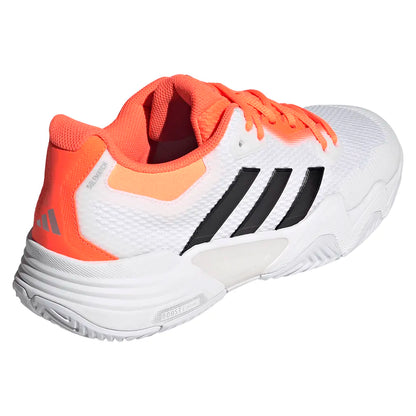 Men's Solematch Control 2 Tennis Shoes Core White and Lucid Orange