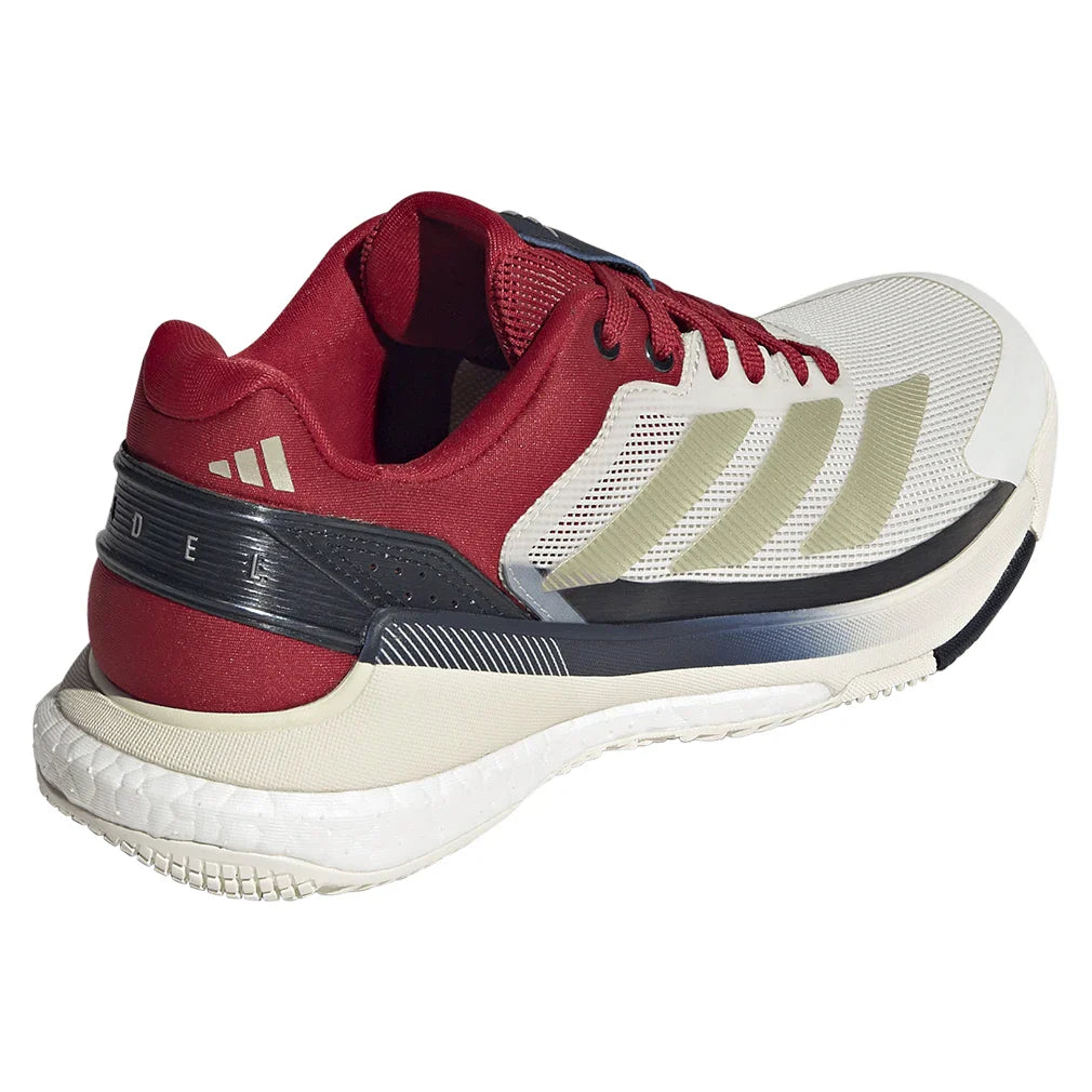 Women's Crazyquick Boost Padel Shoes Core White and Ice Gold Metallic