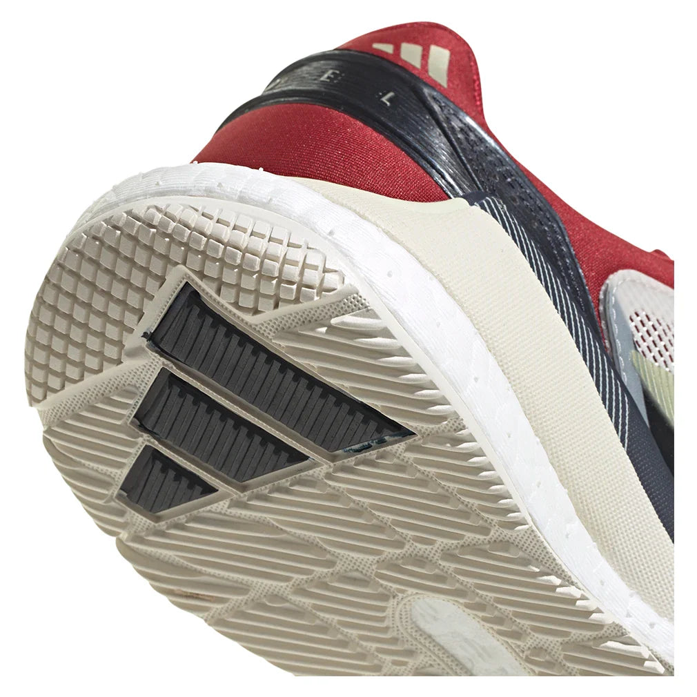 Women's Crazyquick Boost Padel Shoes Core White and Ice Gold Metallic
