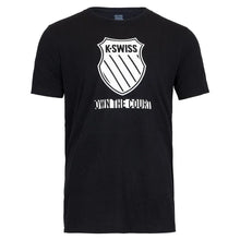 Men's Own The Court Tennis Tee-Apparel-K-Swiss-KMT42-S25-BLACK-Tennis Express