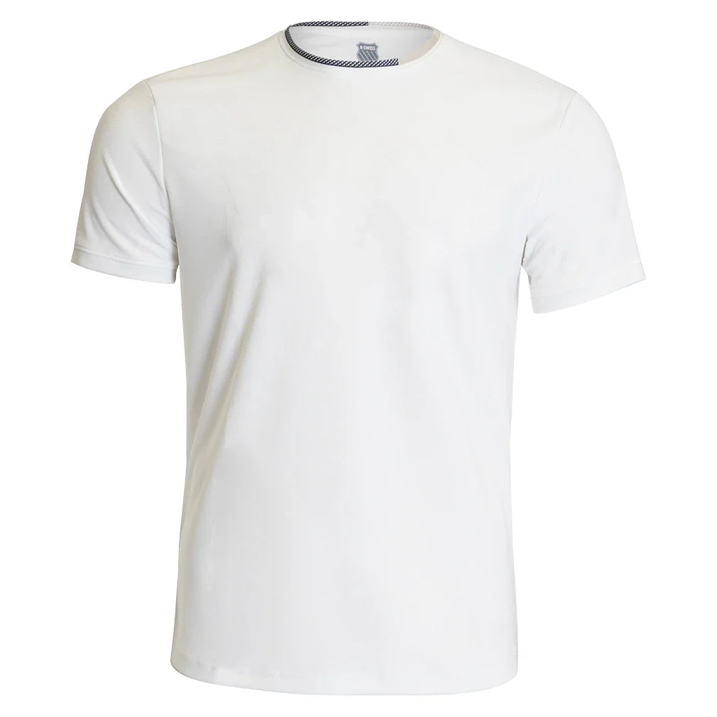 Men's Fissure Short Sleeve Tennis Top White