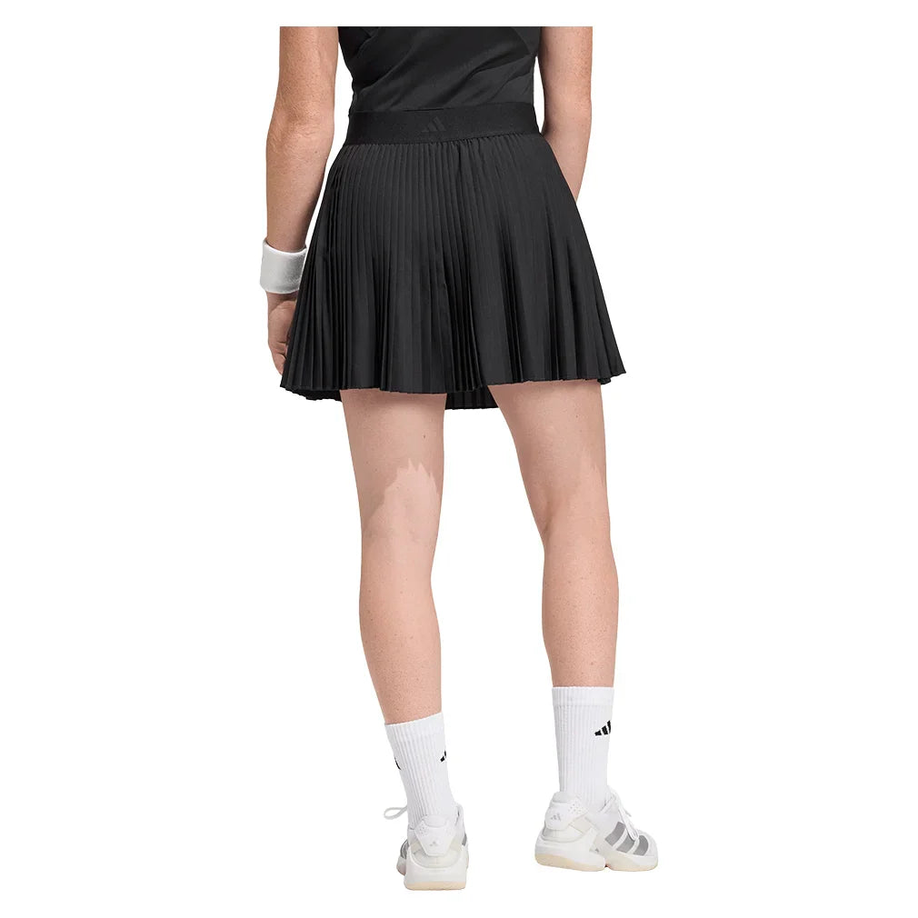 Women's Club Pleated Long Tennis Skirt Black