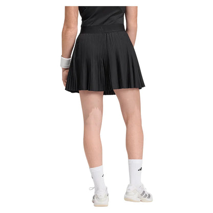 Women's Club Pleated Long Tennis Skirt Black