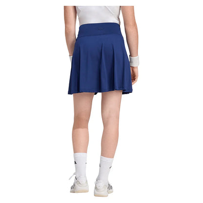 Women's Club Long Tennis Skort Dark Blue