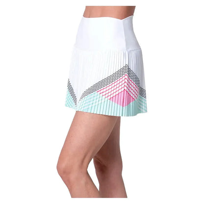 Women's Pleated 14.5 Inch Tennis Skort Techno Pink