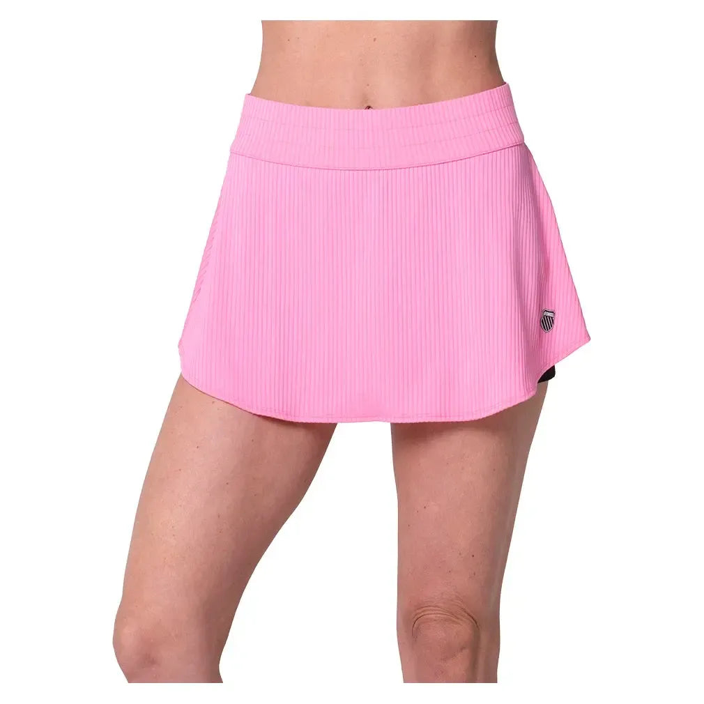 Women's Motion 13.5 Inch Tennis Skort Techno Pink-Apparel-K-Swiss-KWB44-693-2-Tennis Express