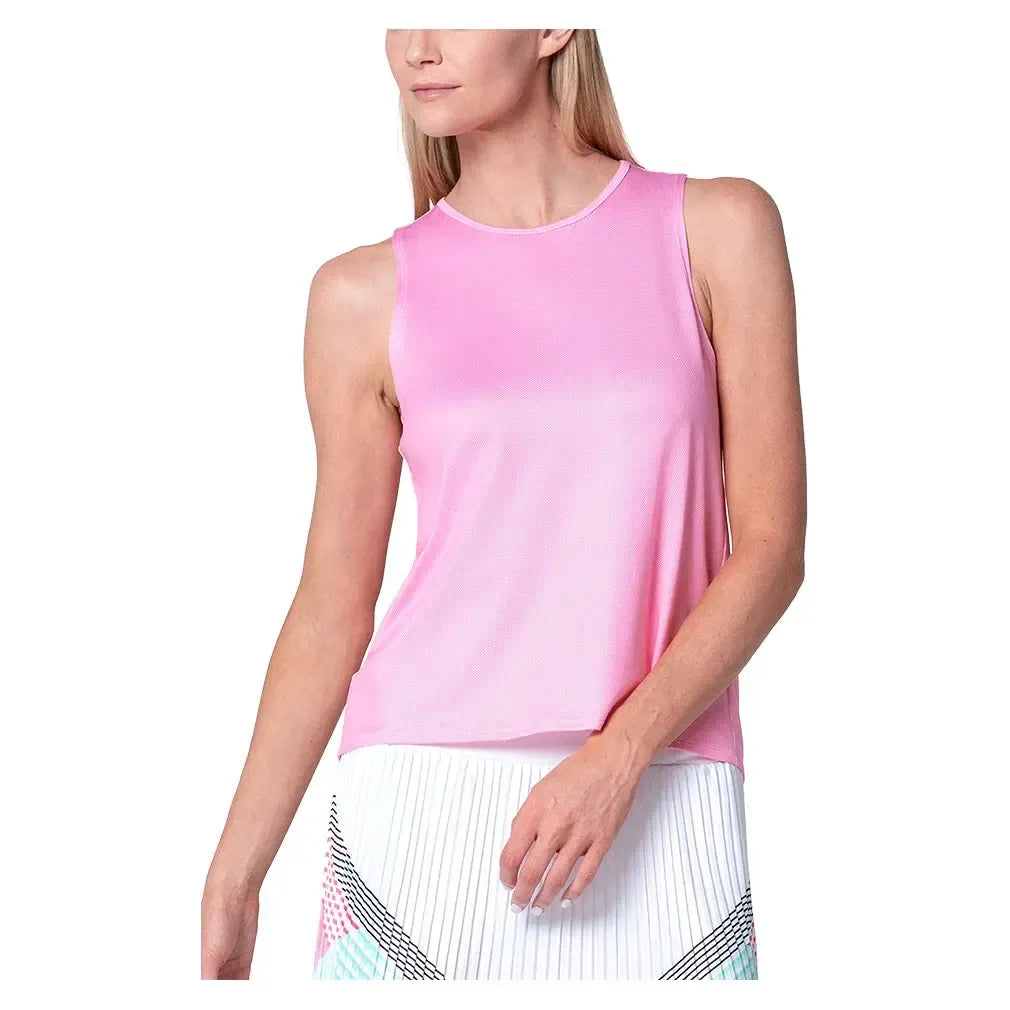 Women's Cross Back Tennis Tank Techno Pink-Apparel-K-Swiss-KWT60-47D693-1-Tennis Express