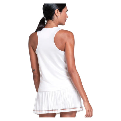 Women's Down Court Tennis Tank Peach Frost