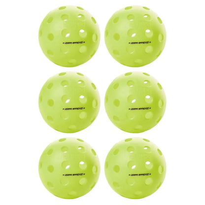 Fuse G2 Outdoor Pickleballs Neon 6-Pack