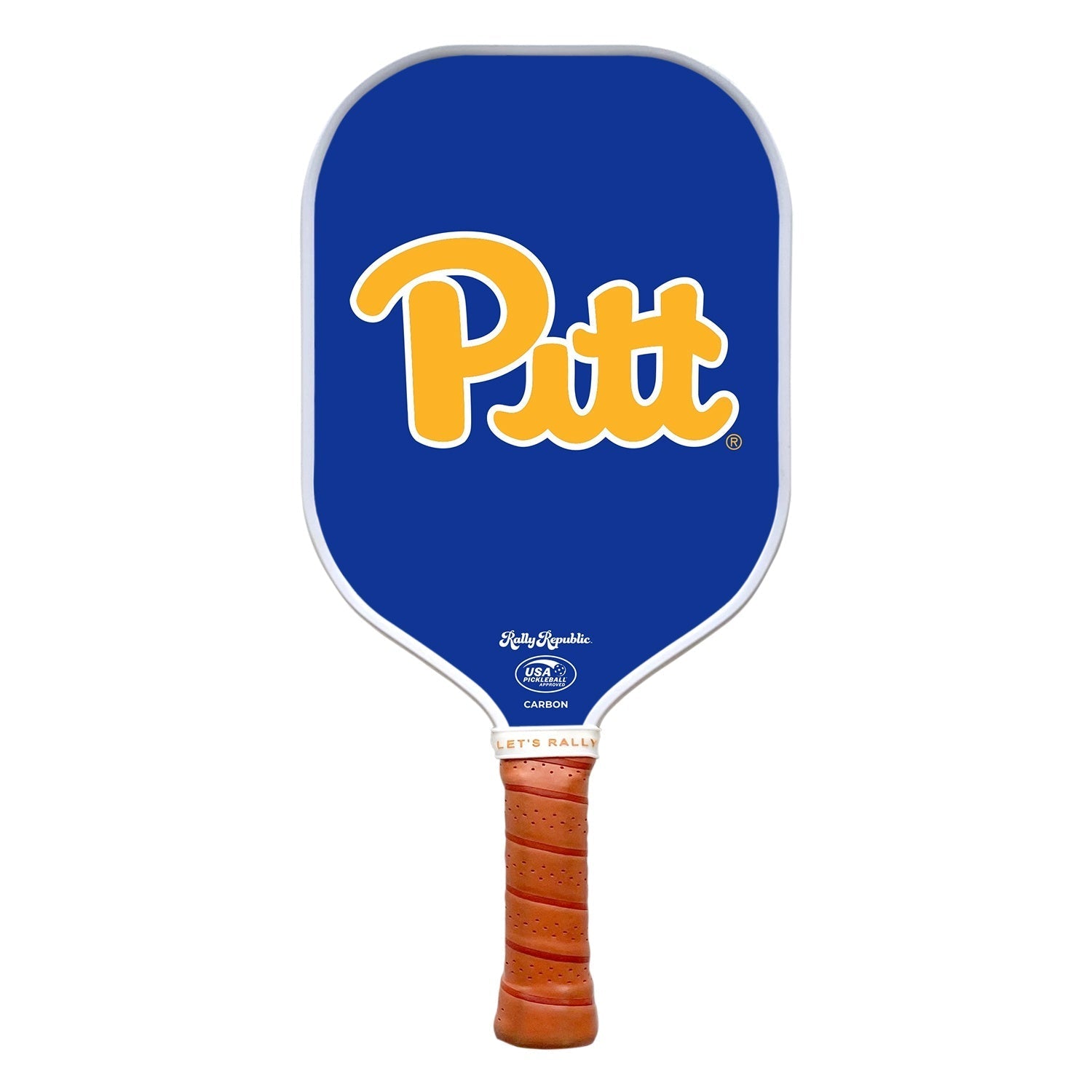 Rally Republic Pickleball Pittsburgh Panthers University Gold Pitt Logo Pickleball Paddle