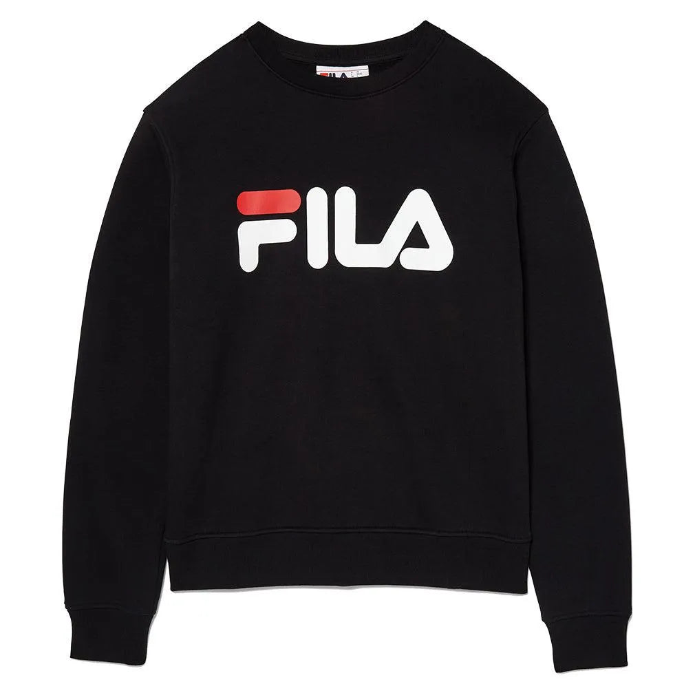 Women's Classic Logo Long Sleeve Tennis Crew-Apparel-Fila-LW41E661-S25-001-1-Tennis Express