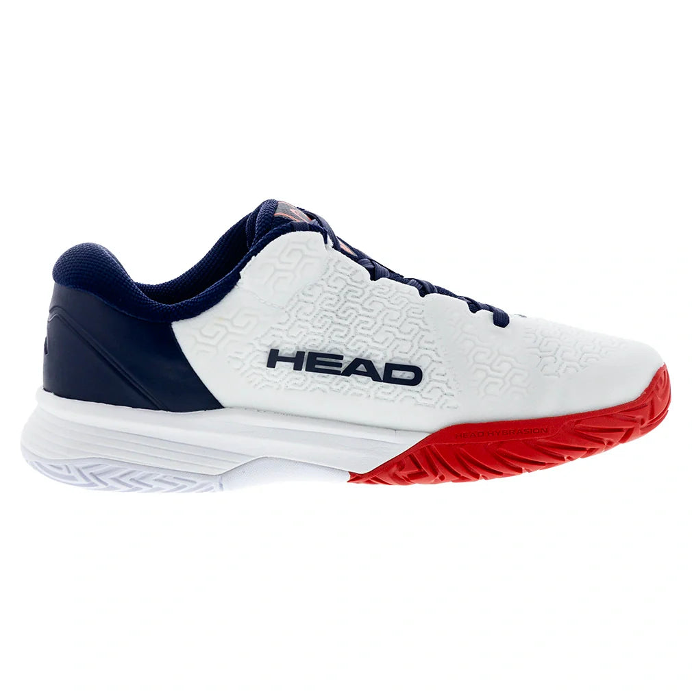 Juniors' Revolt Pro 5.0 Tennis Shoes White and Navy