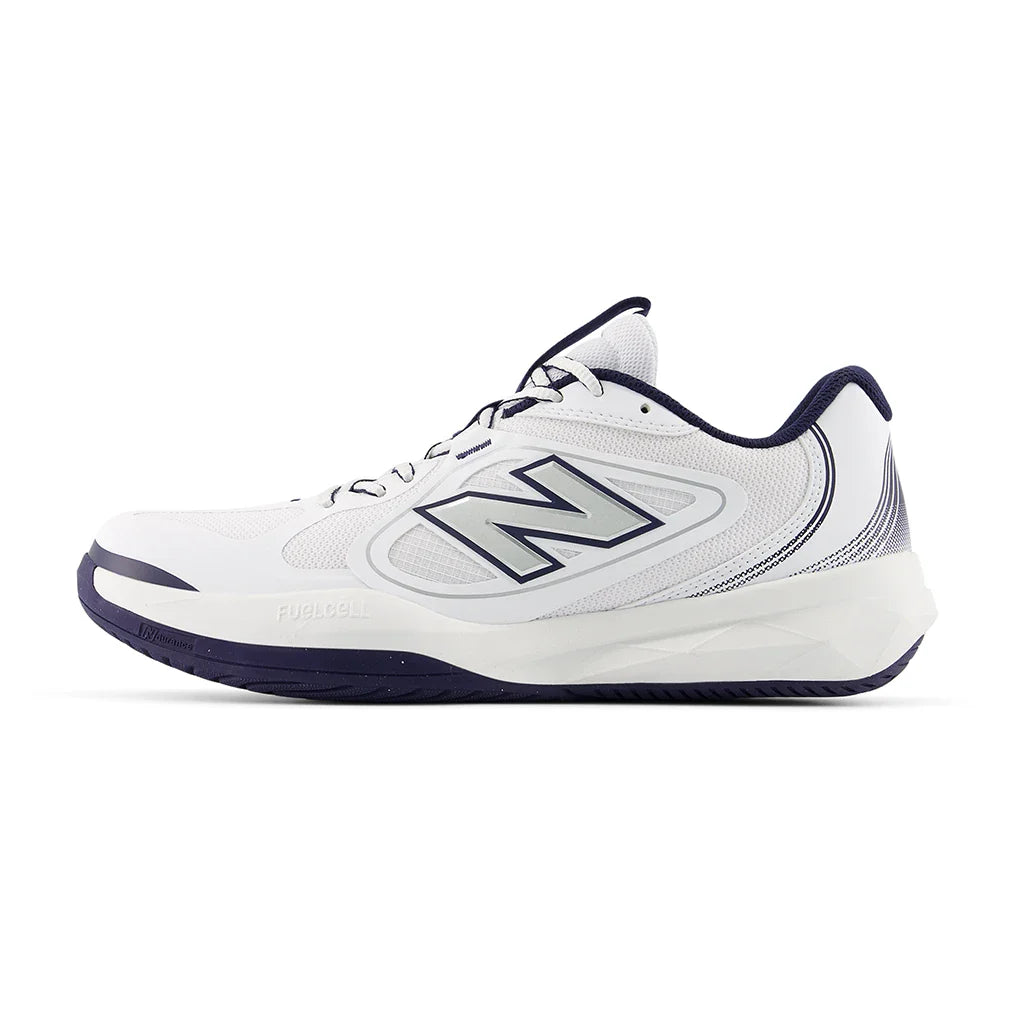 Men's FuelCell 796v5 2E Width Tennis Shoes NB 103 White and Team Navy