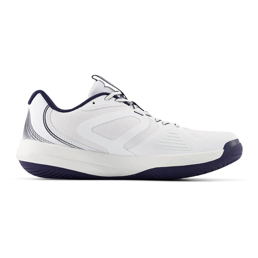 Men's FuelCell 796v5 4E Width Tennis Shoes NB 103 White and Team Navy