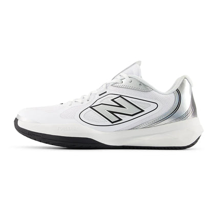 Men's FuelCell 796v5 4E Width Tennis Shoes White and Black
