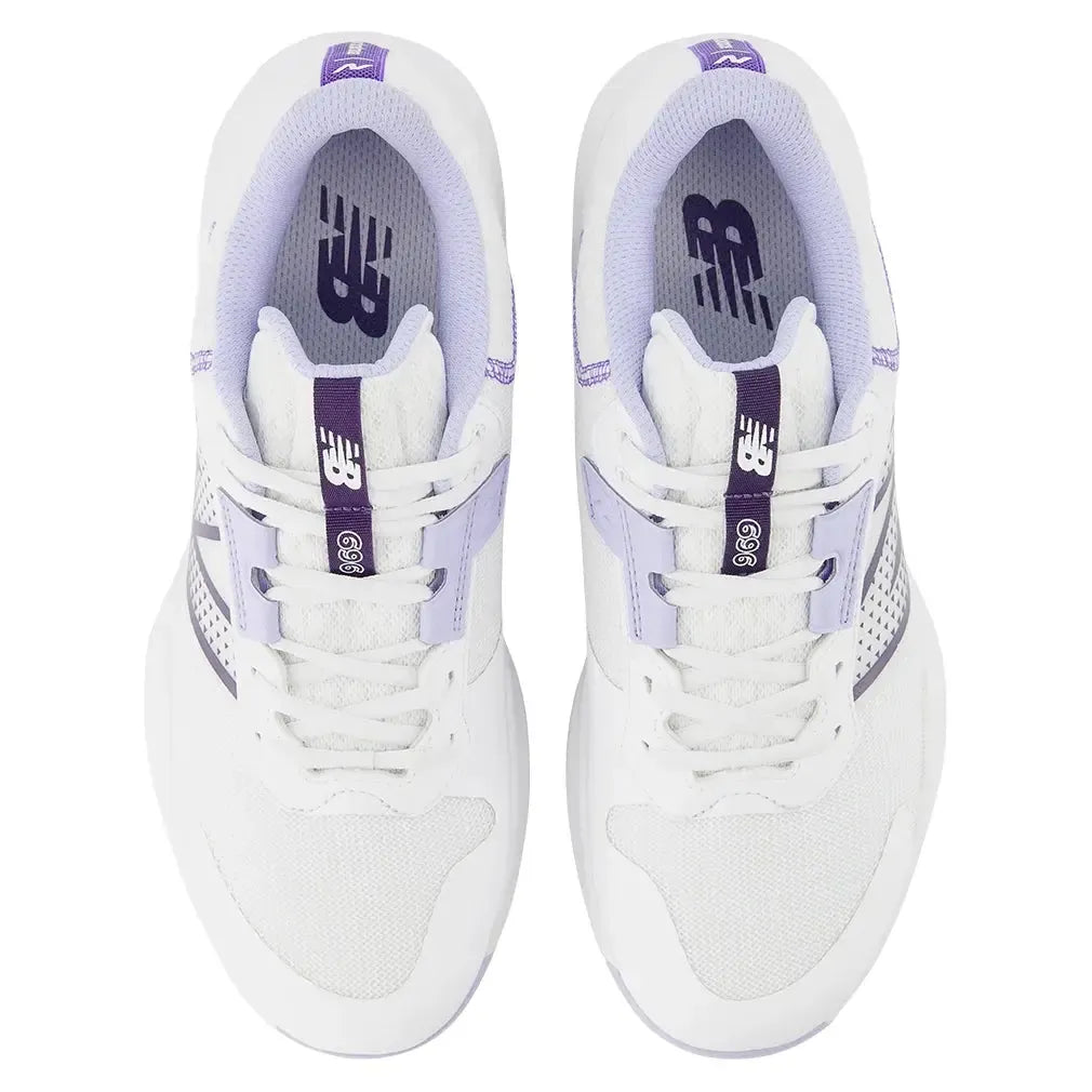 Men's 696v6 2E Width Tennis Shoes White and Grey