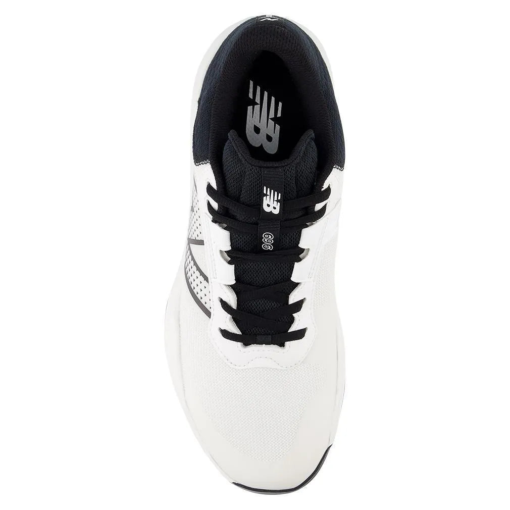 Men's 696v6 2E Width Tennis Shoes White and Black