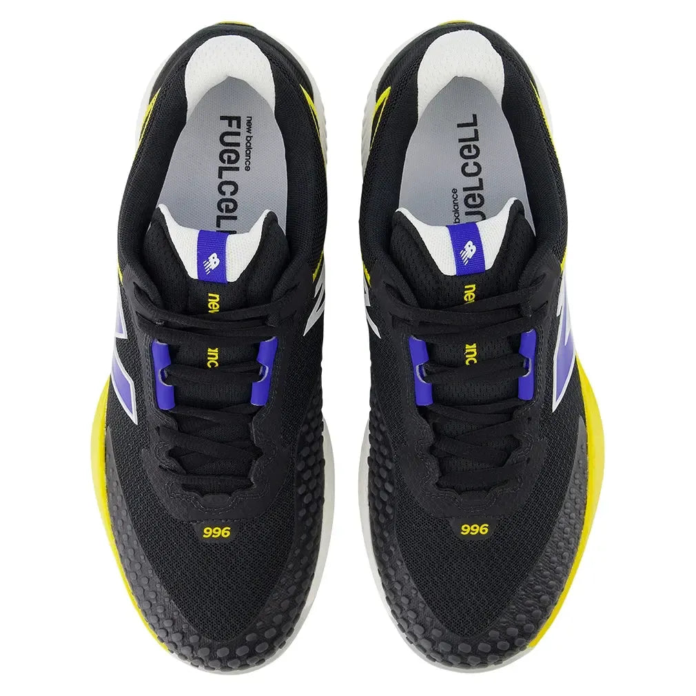 Men's FuelCell 996v6 D Width Tennis Shoes Black and Blue Gemstone