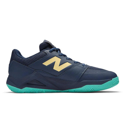 Men's FuelCell Delray 2E Width Tennis Shoes Navy and Parchment