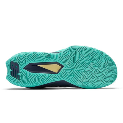 Men's FuelCell Delray 2E Width Tennis Shoes Navy and Parchment