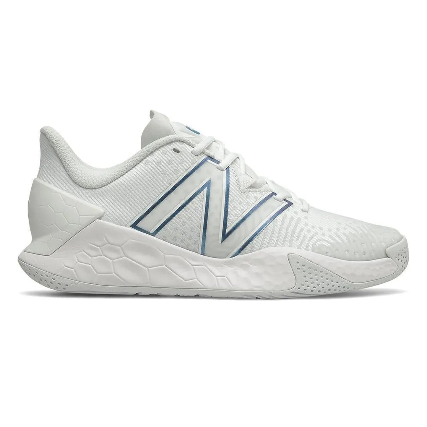 Men's Fresh Foam Lav V2 D Width Tennis Shoes White and Laser Blue