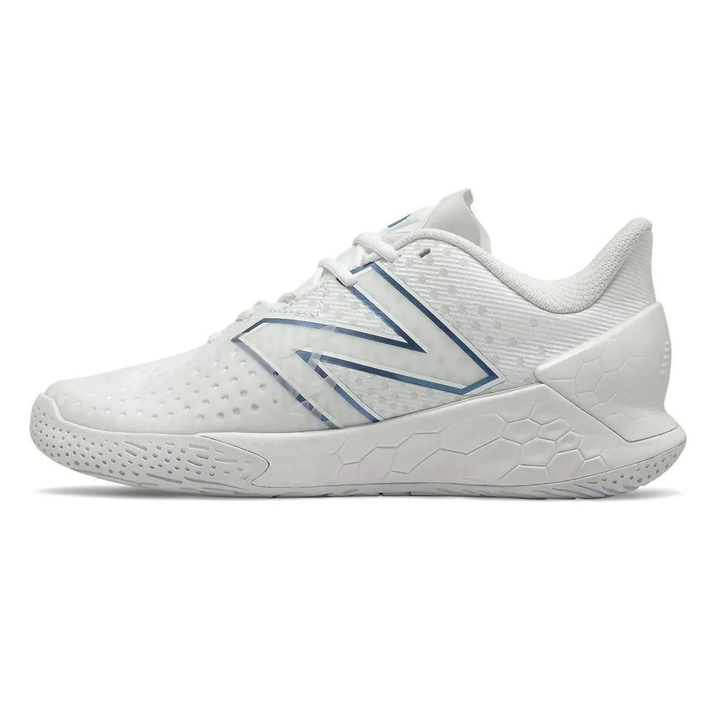Men's Fresh Foam Lav V2 D Width Tennis Shoes White and Laser Blue