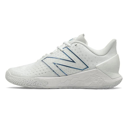 Men's Fresh Foam Lav V2 D Width Tennis Shoes White and Laser Blue