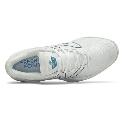 Men's Fresh Foam Lav V2 D Width Tennis Shoes White and Laser Blue