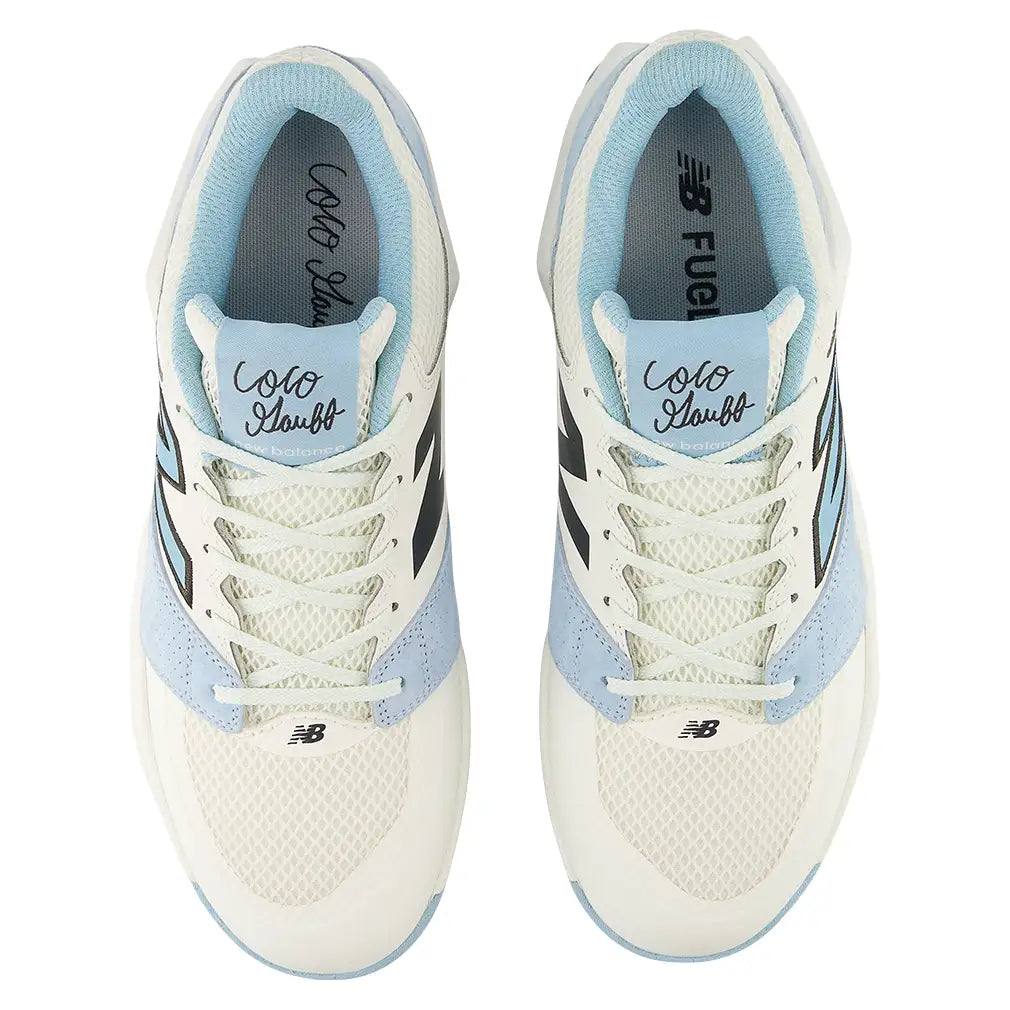 Men's Coco Delray 2E Width Tennis Shoes Glint Blue and Sea Salt