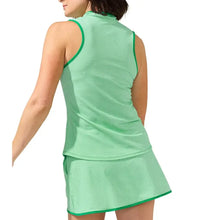 Women's Mock Neck Tennis Tank Geo Wave