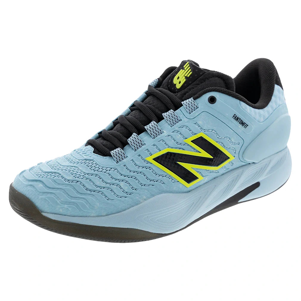 Men's Fresh Foam X CT-Rally v2 D Width Tennis Shoes Glint Blue and Black-Footwear-New Balance-MRAL1HMDcopy-Tennis Express
