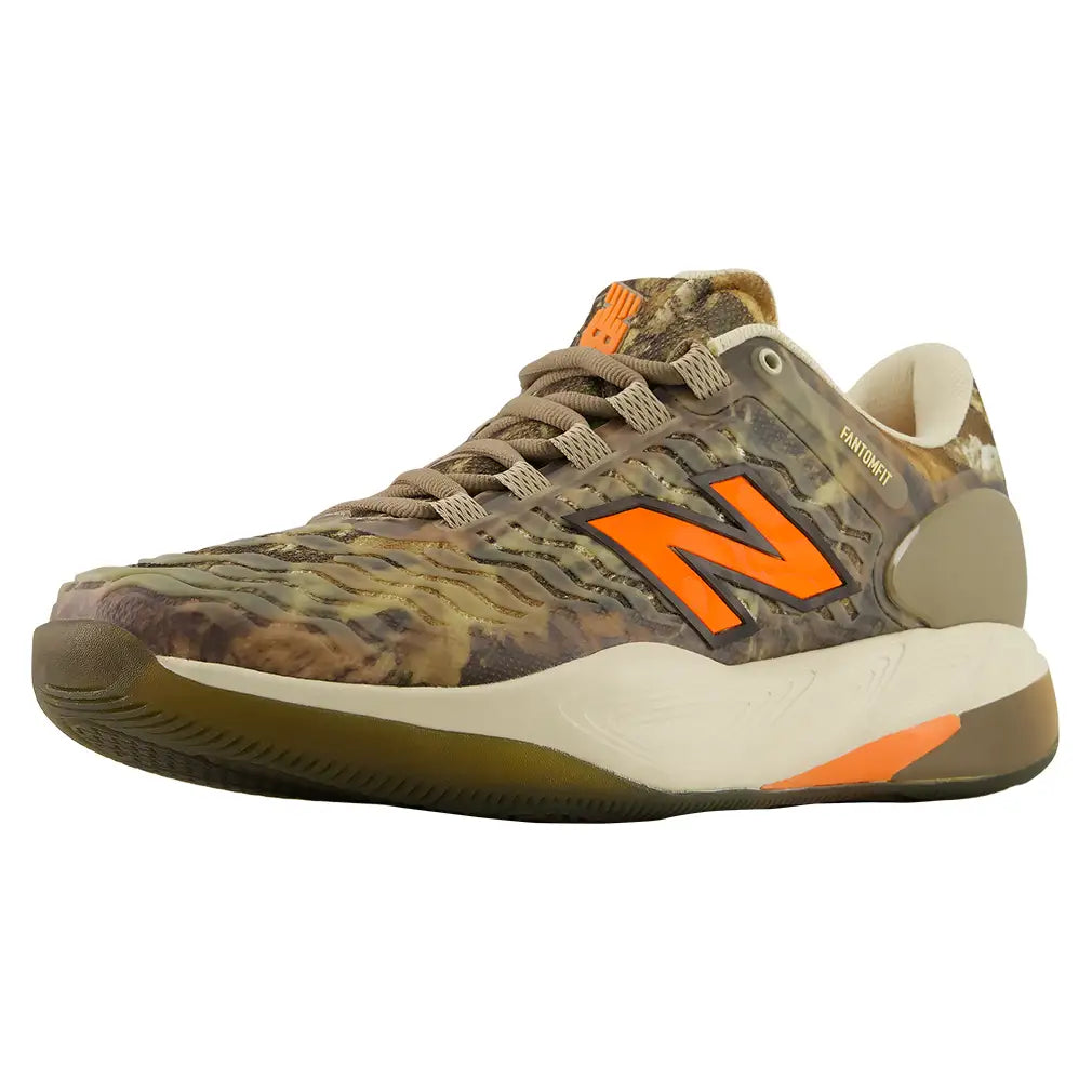 Men's Fresh Foam X CT-Rally v2 Clay D Width Tennis Shoes Dark Camo and Wakame-Footwear-New Balance-MRAL9LW-y-Tennis Express